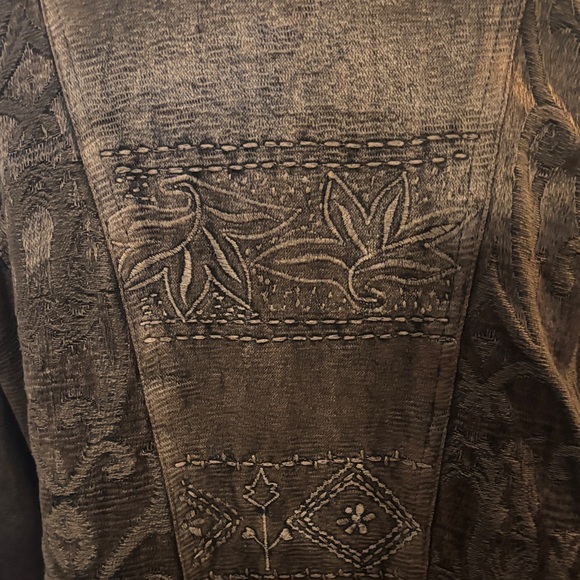 Vintage Flashback Brown Embroidery Jacket - Picture 4 of 8